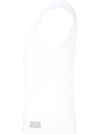 Story loris White Tank Top For Boy