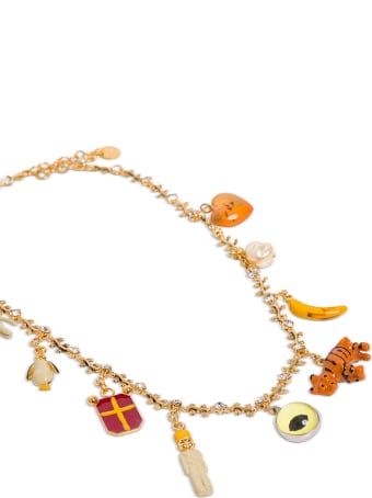 Marni Brass Necklace With Pendant Details