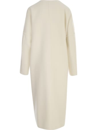 Mantù Long Single Breasted Crew Neck L/s Coat W/belt