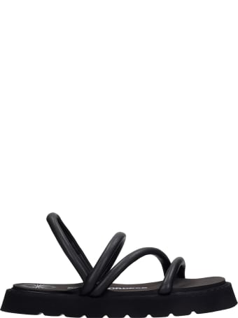 Bruno Bordese Gin Flats In Black Leather