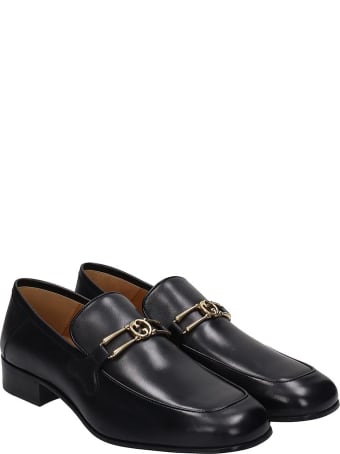 Gucci Loafers In Black Leather