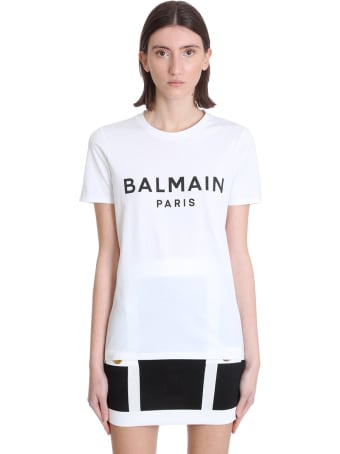 Balmain T-shirt In White Cotton
