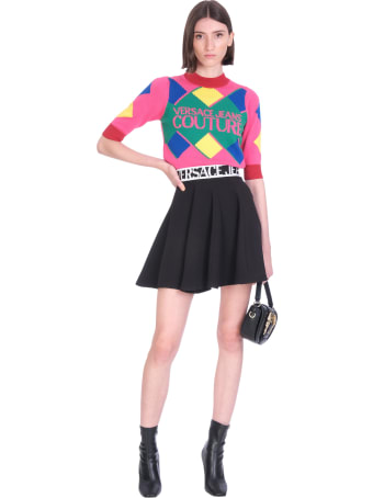 Versace Jeans Couture Skirt In Black Polyester