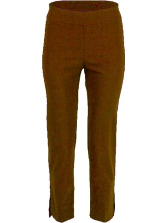 Avenue Montaigne Short Slim Pants W/slit On Bottom