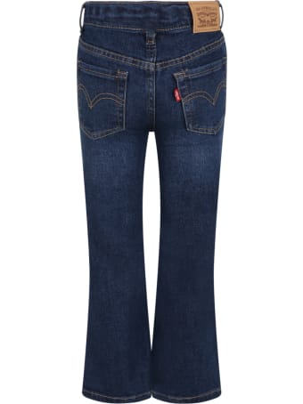 Levi's Blue ''high Rise'' Jeans For Girl