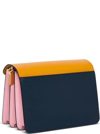 Marni Trunk Crossbody Bag In Multicolor Leather