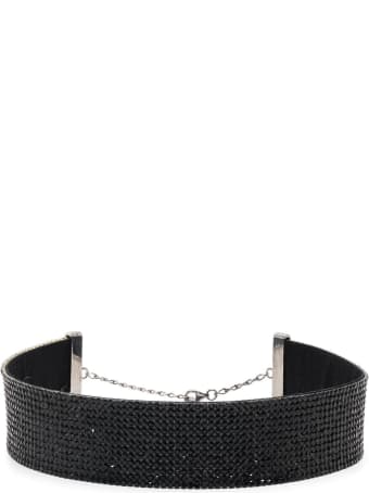 Nué Black Choker With Crystals
