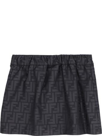 Fendi Buttoned Printed Skirt