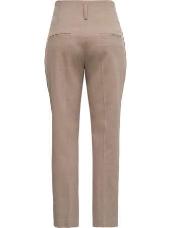 Tela Passo Pants In Beige Cotton