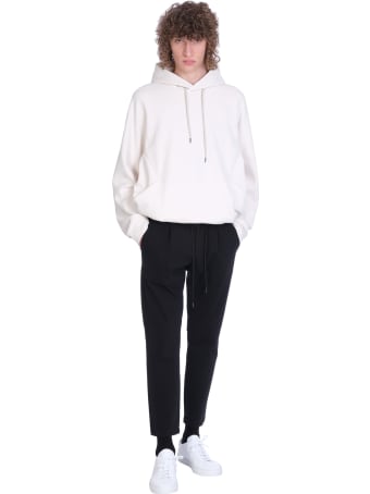 Attachment Sweatshirt In White Cotton