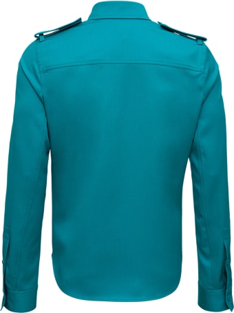 Bottega Veneta Blaster Houndstooth Wool Shirt