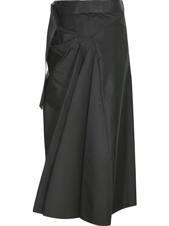 Prada Asymmetric Long Skirt