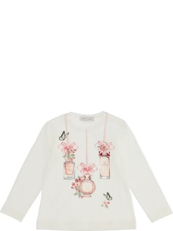 Monnalisa Long-sleeved Jersey T-shirt With Print