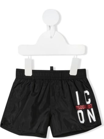 Dsquared2 Newborn Black D2kids Icon Swim Shorts