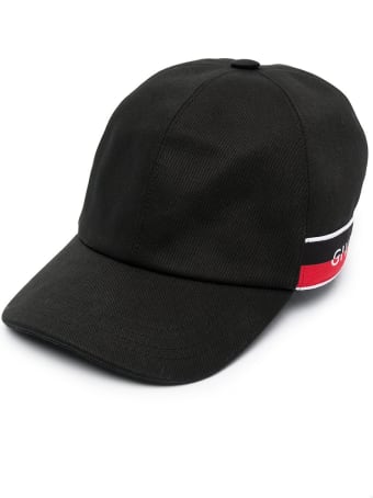 Givenchy Kid Black Baseball Cap With Two-tone Insert