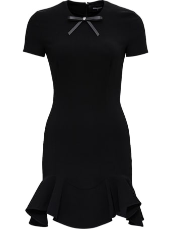 Dsquared2 Short Asymmetrical Black Dress