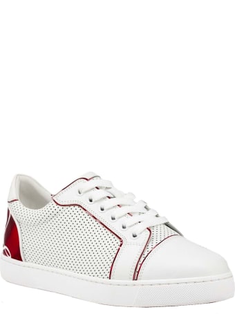Christian Louboutin White Leather Fun Vieira Sneakers