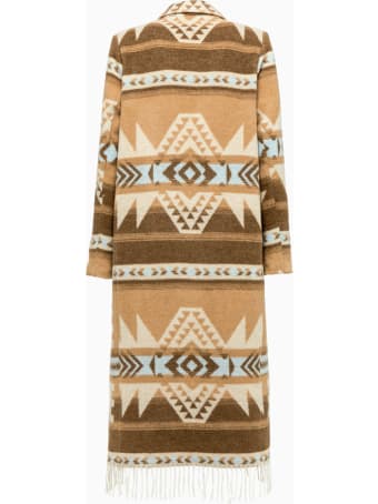 Front Street 8 Franges Coat Camel Frontstreet 50845-1542