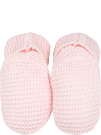 Little Bear Pink Baby Bootee For Babygirl