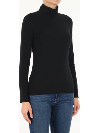 The Row Black High-necked Dembe Top