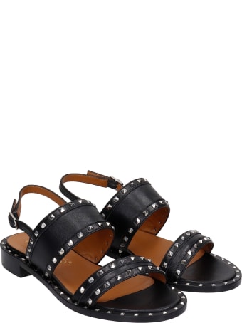 Via Roma 15 Flats In Black Leather