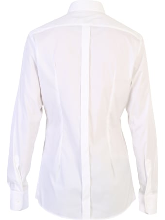 Dolce & Gabbana White Stretch Shirt