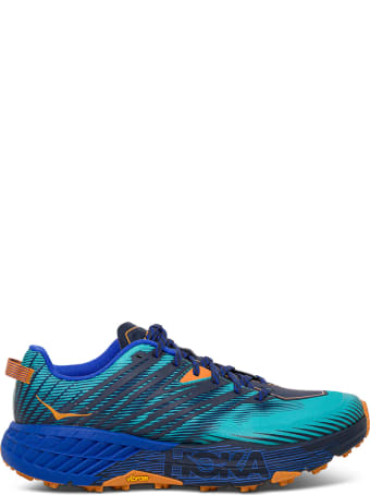 Hoka One One Speedgoat Blue Sneaker With Logo