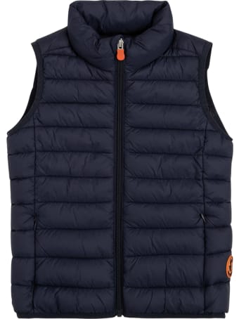 Save the Duck Andy Blue Ecological Sleeveless Down Jacket