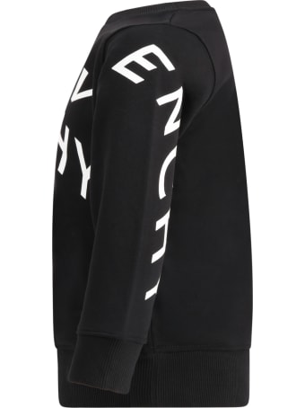 Givenchy Black Sweatshirt For Kids With Logo