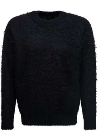 Roberto Collina Black Rasta Knit Crew Neck Sweater