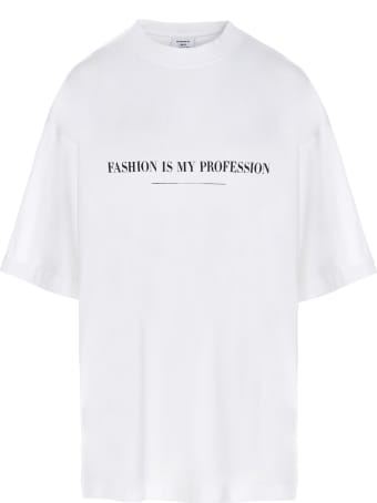 VETEMENTS 'fashion Is My Profession' T-shirt