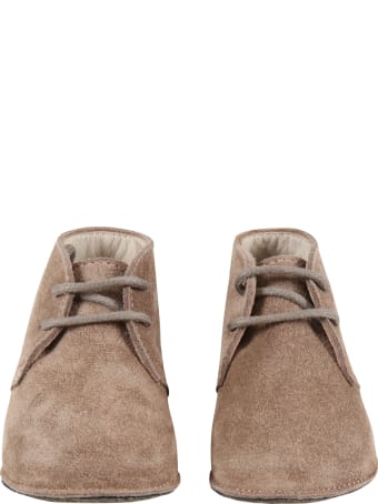 Gallucci Beige Shoes For Baby Boy