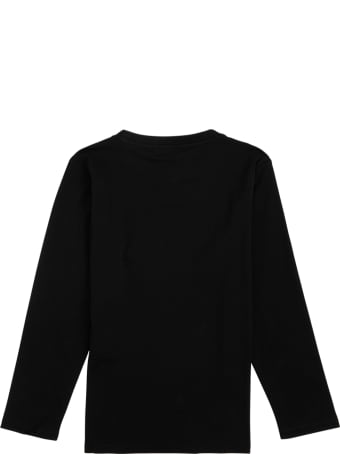 Emporio Armani Long-sleeved Cotton T-shirt With Logo Print