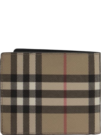 Burberry Vintage Check E-canvas Bifold Wallet