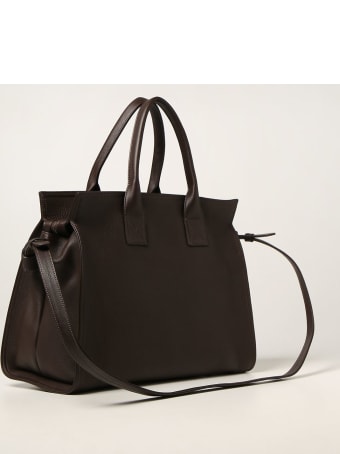 Marsell Tote Bags Marsèll Curva Bag In Hammered Leather And Suede