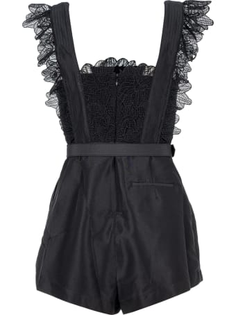 self-portrait Self Portrait Guipure Playsuit