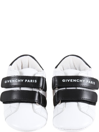 Givenchy White Sneakers For Aby Kids With Logo