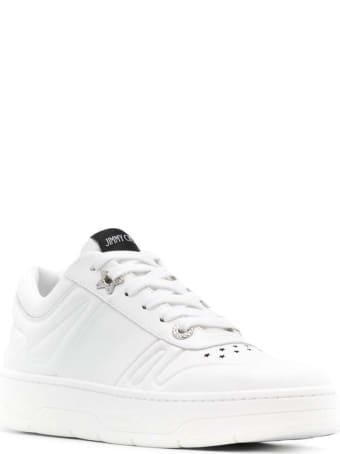 Jimmy Choo Hawaii Sneakers In White Leather