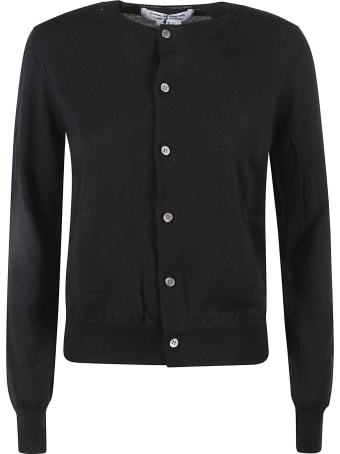 Comme des Garçons Comme des Garçons Plain Buttoned Rib Cardigan
