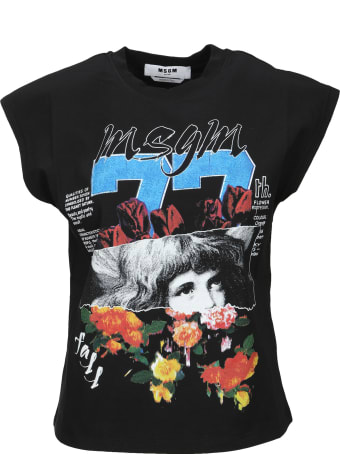 MSGM Graphic Print T-shirt