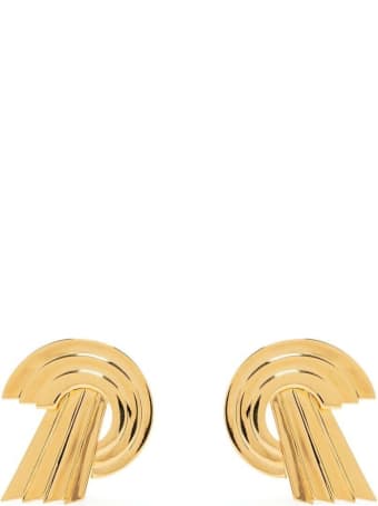 Leda Madera Meryl Golden Brass Earrings