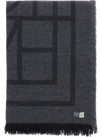 Totême Monogram Wool And Cashmere Stole