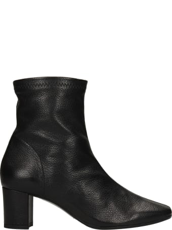 Fabio Rusconi High Heels Ankle Boots In Black Leather
