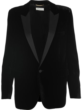Saint Laurent 1 Btn Tuxed Jacket Velour
