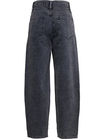 Frame Barrel Lage Grey Denim Jeans