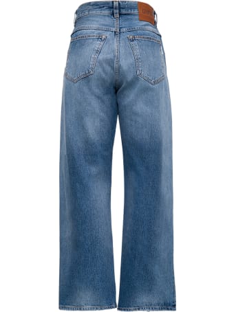 Mauro Grifoni Wide Blue Denim Leg Jeans