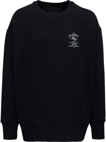Givenchy Black Jersey Sweatshirt With Logo Print