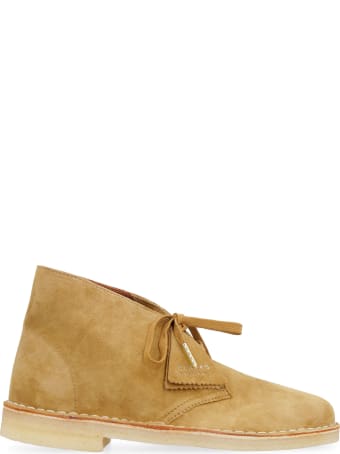Clarks Suede Lace-up Shoes
