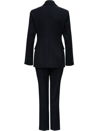 Merci Black Double-breasted Tailored Suit
