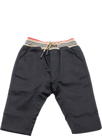 Burberry Cotton Trousers With Drawstring At The Waist